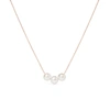 Olivia & Pearl Oh So Fine Trio Necklace In O&p/trio/rg