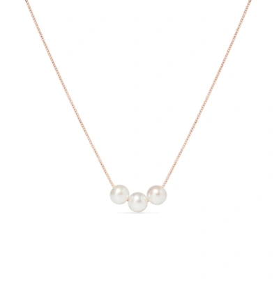 Olivia & Pearl Oh So Fine Trio Necklace In O&p/trio/rg