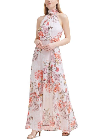 butter yellow dress halter Butter Yellow Maxi Feminine Dress – SYLESI main image 0