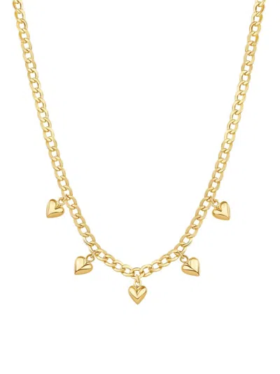 770 Fine Jewelry Women's 14k Yellow Gold Heart Pendant Necklace
