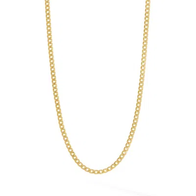 770 Fine Jewelry Women's Gold 2 Mm Cuban Chain Necklace