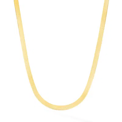 770 Fine Jewelry Women's Gold 4mm Herringbone Chain Necklace