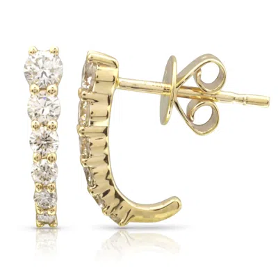 770 Fine Jewelry Women's Gold Imperial Diamond Caged Earrings