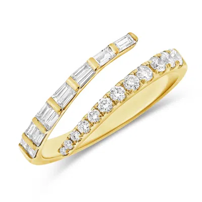 770 Fine Jewelry Women's Gold Luxe Open Diamond Wrap Ring