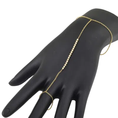 770 Fine Jewelry Women's Gold Tennis Diamond Handchain