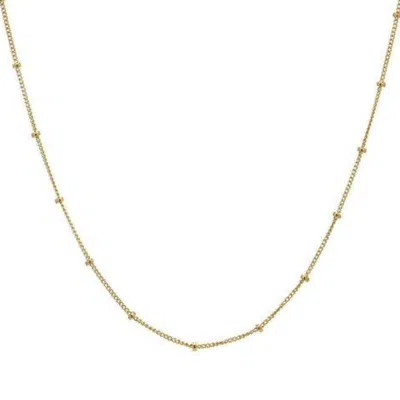770 Fine Jewelry Women's Gold Thin Ball Segment Chain
