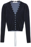 DION LEE DION LEE TWO TONE LACE UP CARDIGAN