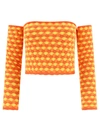 Erl Off-shoulder Knitted Top