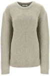 LEMAIRE LEMAIRE SWEATER IN MELANGE EFFECT BRUSHED YARN