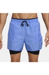 Nike Run Division Dri-fit 7-inch Brief-lined Running Shorts In Blue