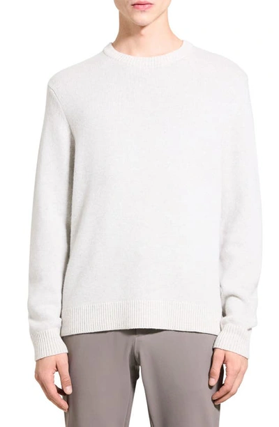 Theory Men's Hilles Crewneck Cashmere-blend Jumper In Chestnut Melange