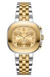 Jbw Coast Lab-created Diamond Bracelet Chronograph Watch, 38mm In Two-tone