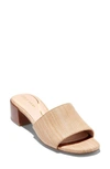 COLE HAAN CALLI SINGLE BAND BLOCK HEEL SLIDE SANDAL