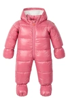 SAVE THE DUCK HOODED QUILTED SNOWSUIT WITH REMOVABLE MITTENS