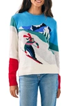 Faherty Mountain Coaster Wool-blend Sweater In Mountain Coaster
