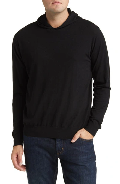 Peter Millar Crown Crafted Excursionist Flex Hoodie In Black