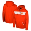 Colosseum Orange Clemson Tigers Quarter-zip Hoodie In Orange