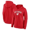 FANATICS FANATICS BRANDED RED WISCONSIN BADGERS EVERGREEN CAMPUS PULLOVER HOODIE