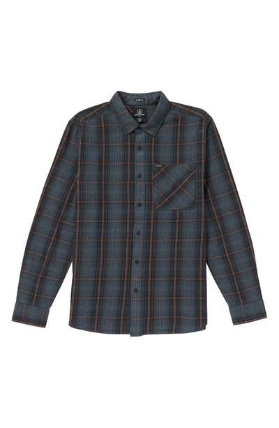 Volcom Plaid Heavy Twill Flannel Button-up Shirt In Multi