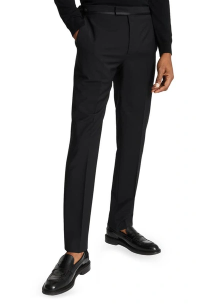 REISS POKER SLIM FIT WOOL BLEND PANTS