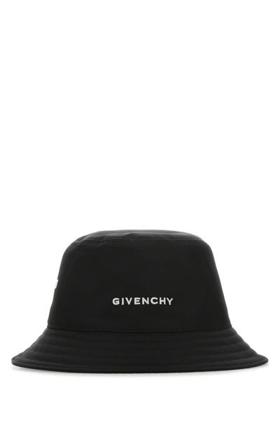 Givenchy Man Black Nylon Blend Bucket Hat