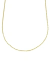 A & M 14K GOLD THIN ROPE CHAIN