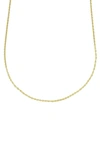 A & M 14k Gold Thin Rope Chain In Gold
