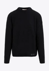 GUCCI CASHMERE LOGO-EMBROIDERED SWEATER