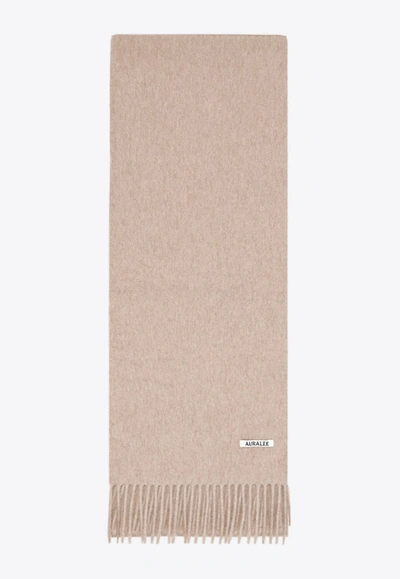 Max Mara Auralee Baby Cashmere Long Stole In Brown