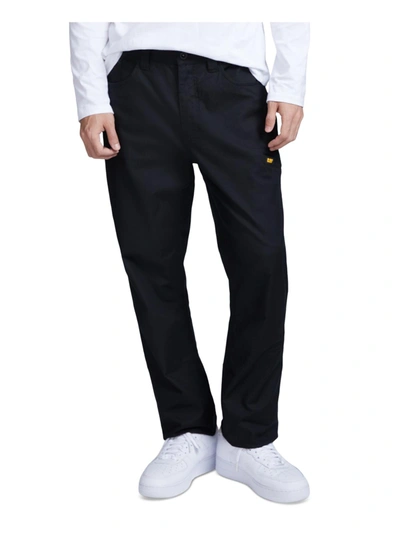 Caterpillar Mens Utility Canvas Cargo Pants In Black