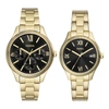 FOSSIL MEN'S HIS AND HERS MULTIFUNCTION, GOLD-TONE ALLOY WATCH