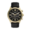 Fossil Men's Flynn Chronograph, Gold-tone Stainless Steel Watch In Black