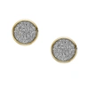 Fossil Women's Hazel Glitz Paper Gold-tone Stainless Steel Stud Earrings In Gold