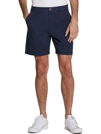 Weatherproof Vintage Ottoman Mens Stretch Flat Front Casual Shorts In Blue
