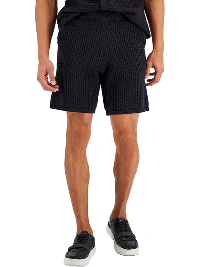 Inc Mens Knit Comfort Casual Shorts In Black