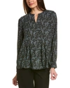 BROOKS BROTHERS KEYHOLE BLOUSE