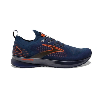 Brooks Men's Levitate Stealthfit 5 Running Shoes - Medium Width In Peacoat/titan/flame In Multi