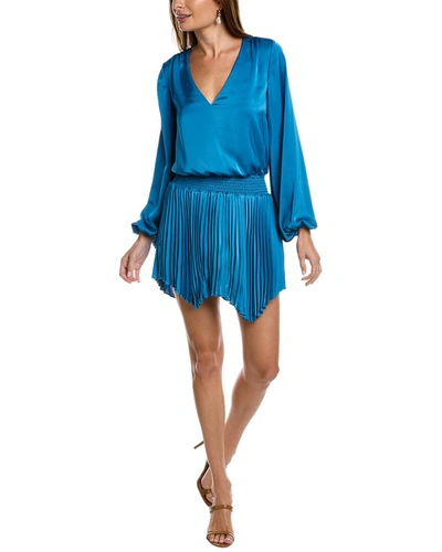 Ramy Brook Lee Mini Dress In Blue