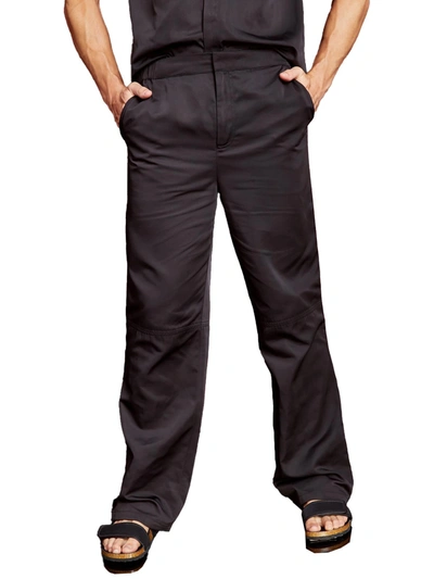 Royalty By Maluma Mens Utility Flat Front Trouser Pants In Black