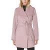 Elie Tahari Wool Wrap Belted Jacket Coat In Powder Pink In Pink