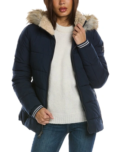 Nautica Quilted Jacket In Blue