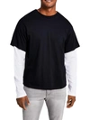 AND NOW THIS MENS LAYERED OVERSIZED T-SHIRT