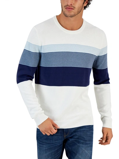 Club Room Men's Striped Sweater, Created For Macy's In Multi