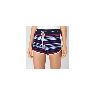 JUICY COUTURE MICRO TERRY STRIPED SHORTS IN MULTI