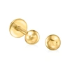 Rs Pure By Ross-simons 14kt Yellow Gold Ball Stud Earrings In Yellow