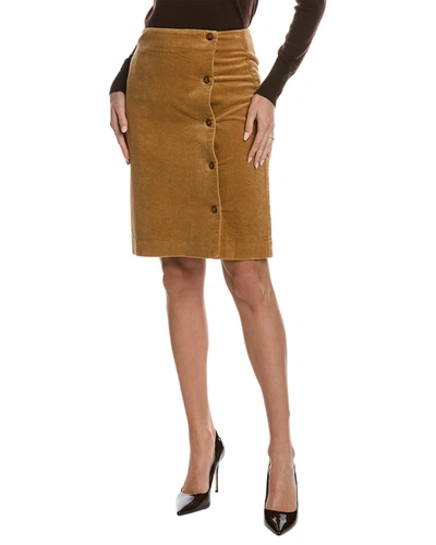 Nanette Lepore Nanette By  Natalie Corduroy Skirt In Brown