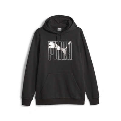 Puma Men's Ess+ Logo Lab Hoodie In Black