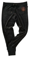 JUICY COUTURE TRADITIONAL LOGO TRACK VELOUR PANTS IN BLACK