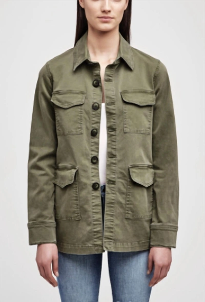L Agence Victoria Jacket In Army In Green