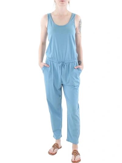 Atm Anthony Thomas Melillo Womens Knit Sleeveless Jumpsuit In Blue